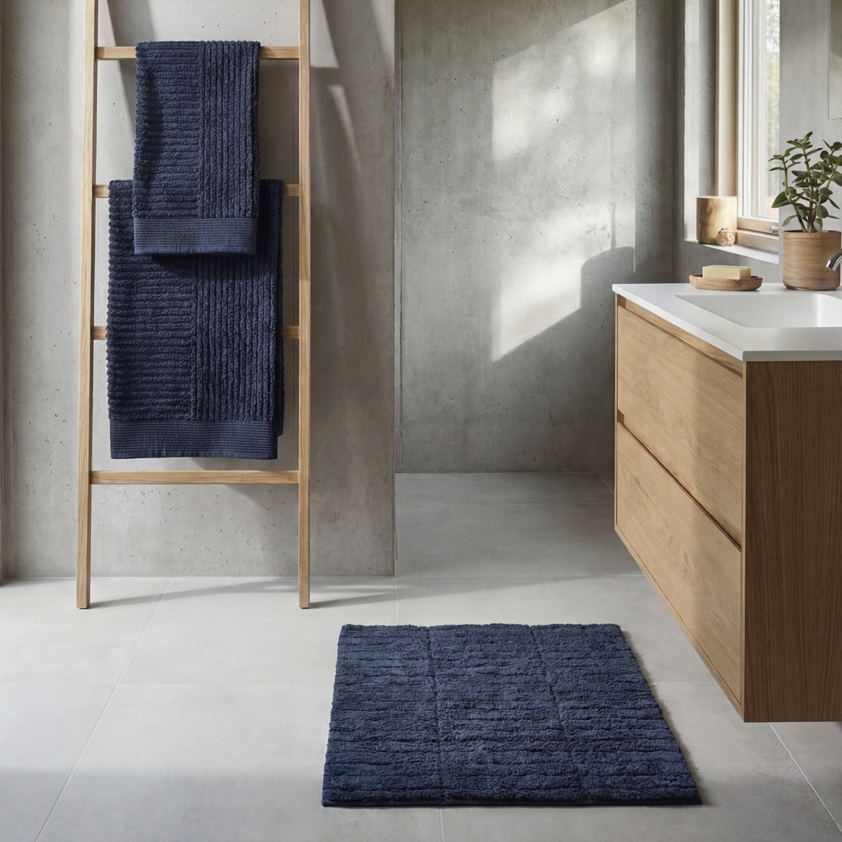 Classic Towel & Bathmat Set