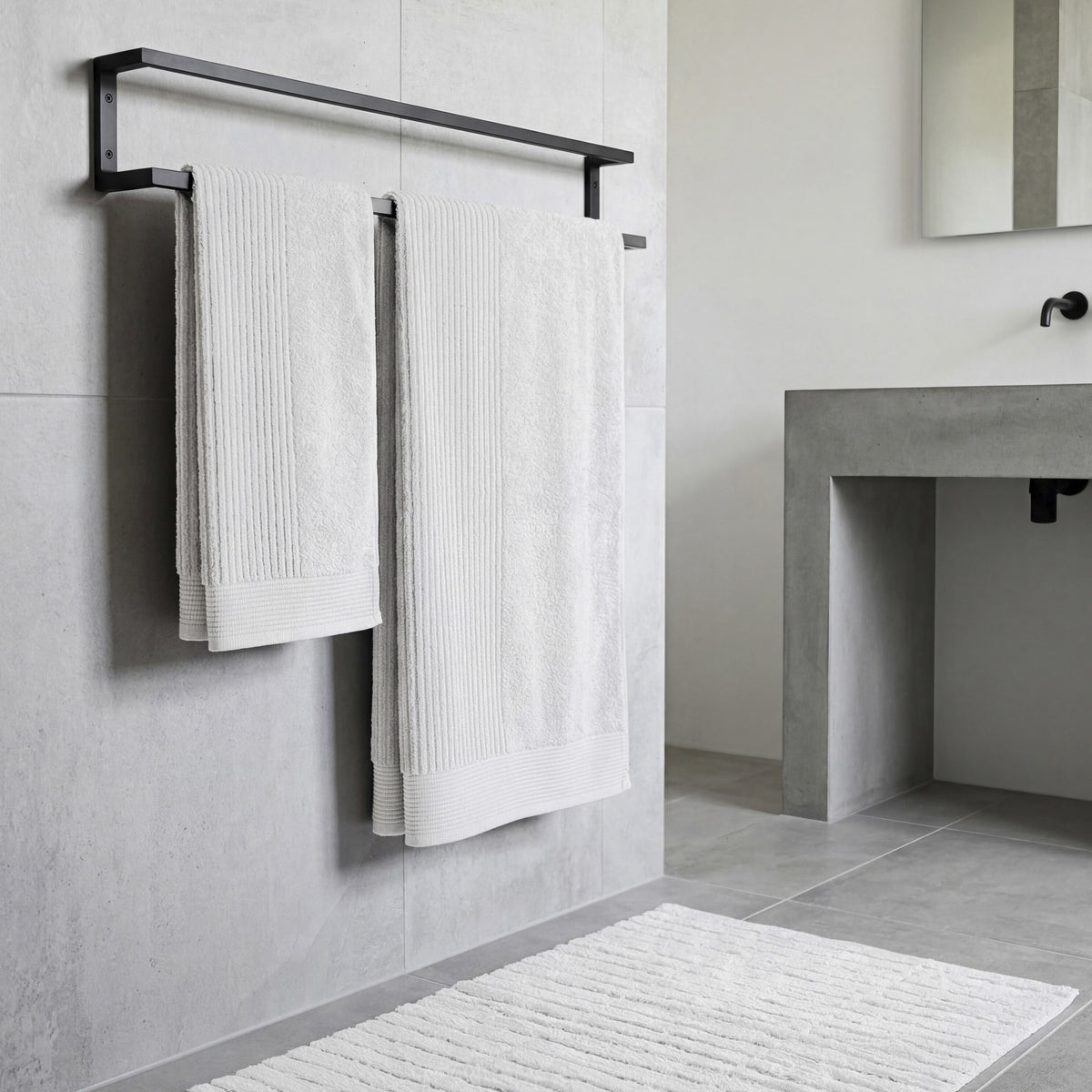 Classic Towel & Bathmat Set
